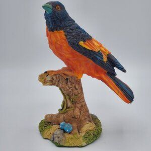 Oriole Bird on a Branch Figurine